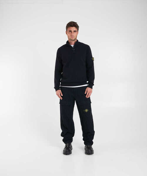 Pulovere Stone Island Knit sweater with logo Blue Barbati (BM 19030663) 3