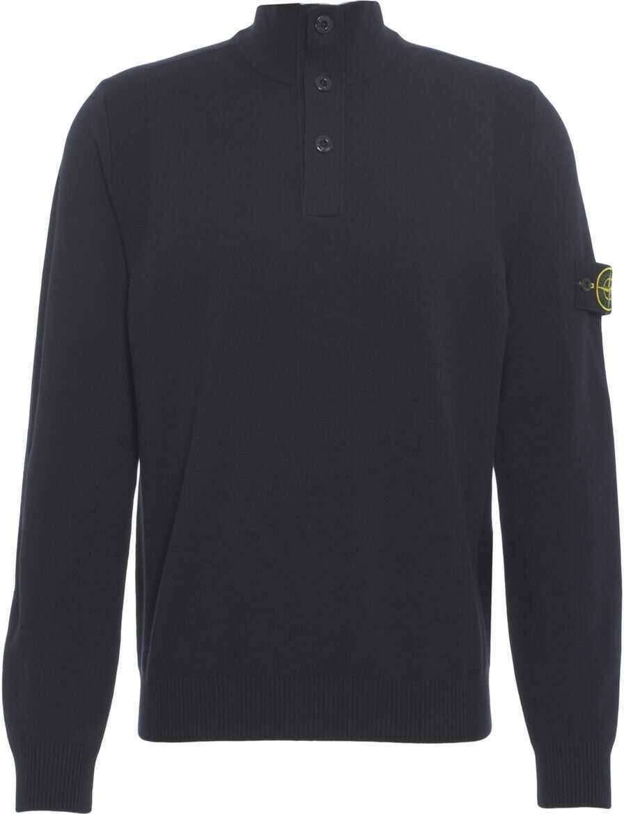 Pulovere Stone Island Knit sweater with logo Blue Barbati (BM 19030663) 7