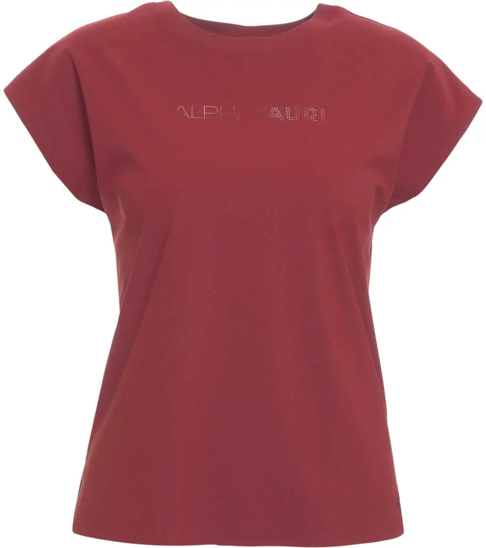 Tricouri AlphaTauri T-shirt with logo embossing Red Femei (BM 19030678) 2