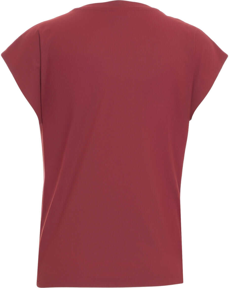 Tricouri AlphaTauri T-shirt with logo embossing Red Femei (BM 19030678) 3