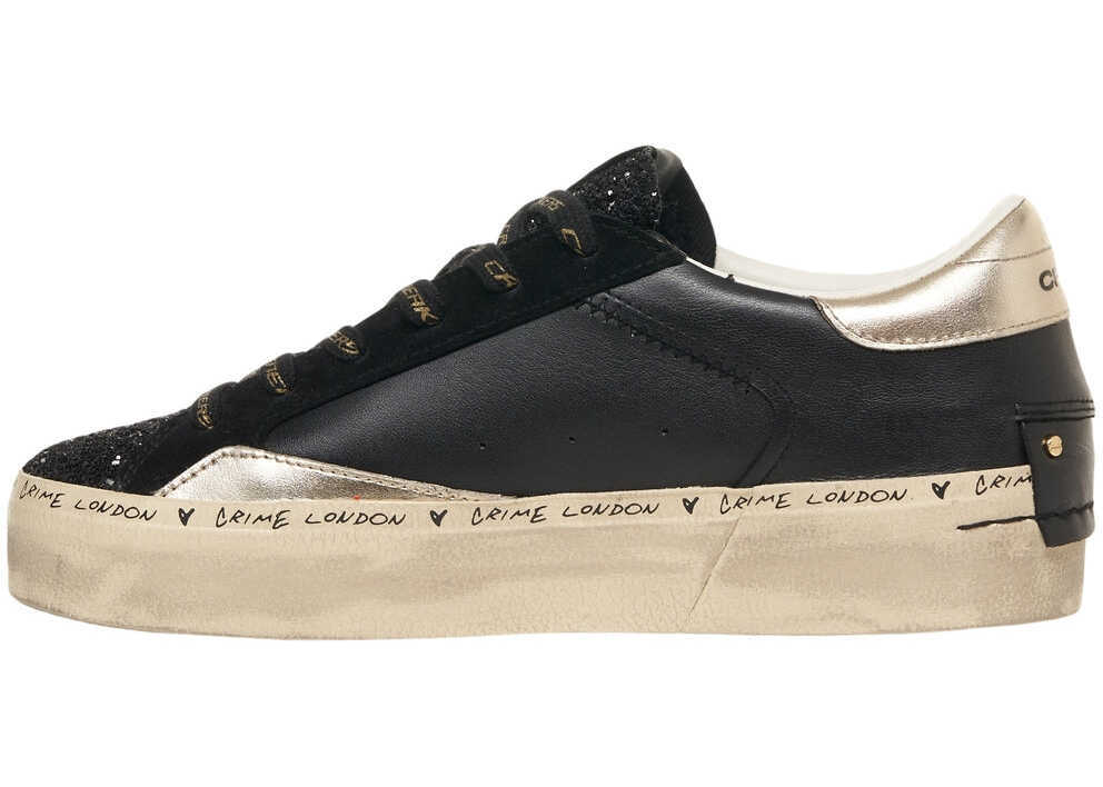 Sneakers Crime London Sneakers Distressed Black Femei (BM 19030702) 4