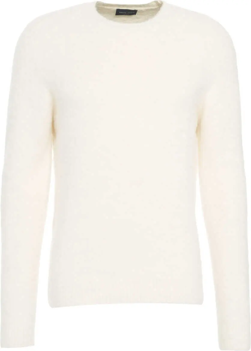 Pulovere Roberto Collina Brushed knit sweater White Barbati (BM 19030711) 3