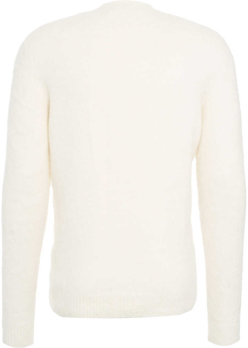 Pulovere Roberto Collina Brushed knit sweater White Barbati (BM 19030711) 5