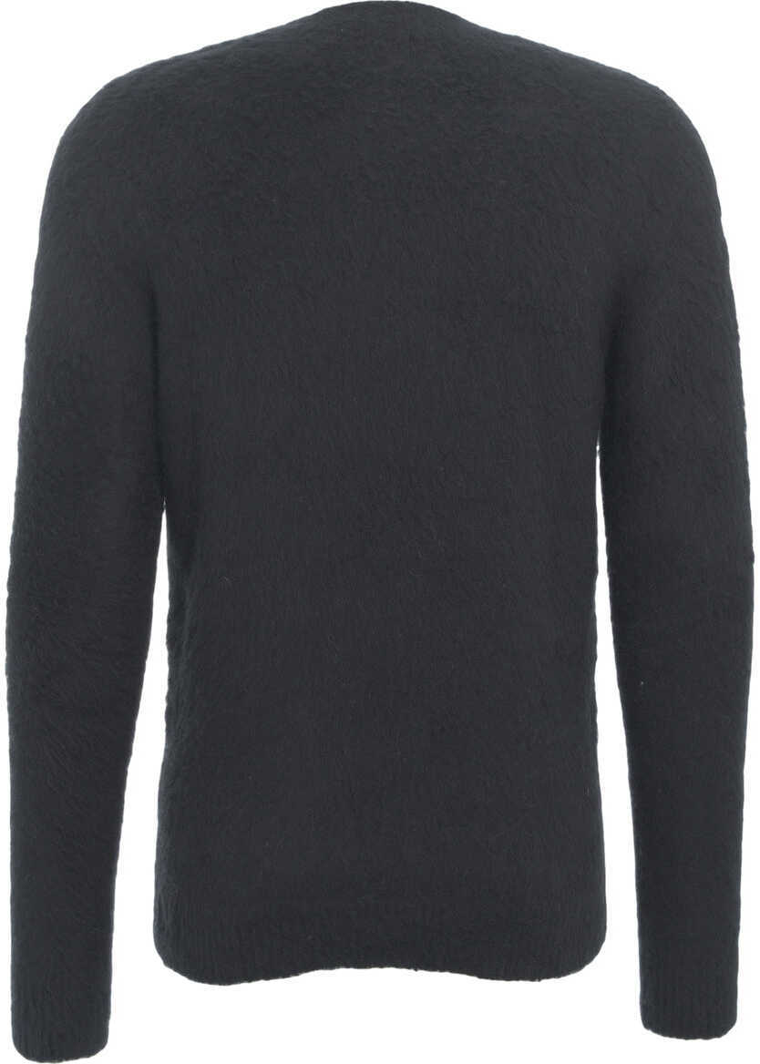 Pulovere Roberto Collina Brushed knit sweater Blue Barbati (BM 19030711) 4