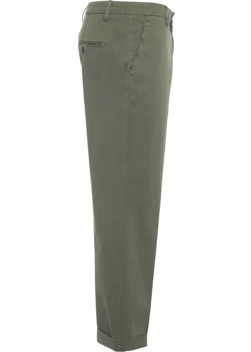 Pantaloni casual Dondup Chino pants Gaubert Green Barbati (BM 19030729) 5