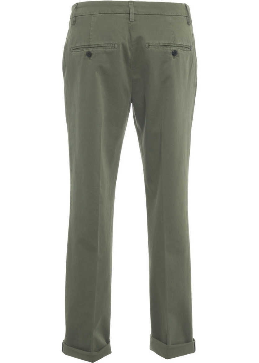 Pantaloni casual Dondup Chino pants Gaubert Green Barbati (BM 19030729) 6