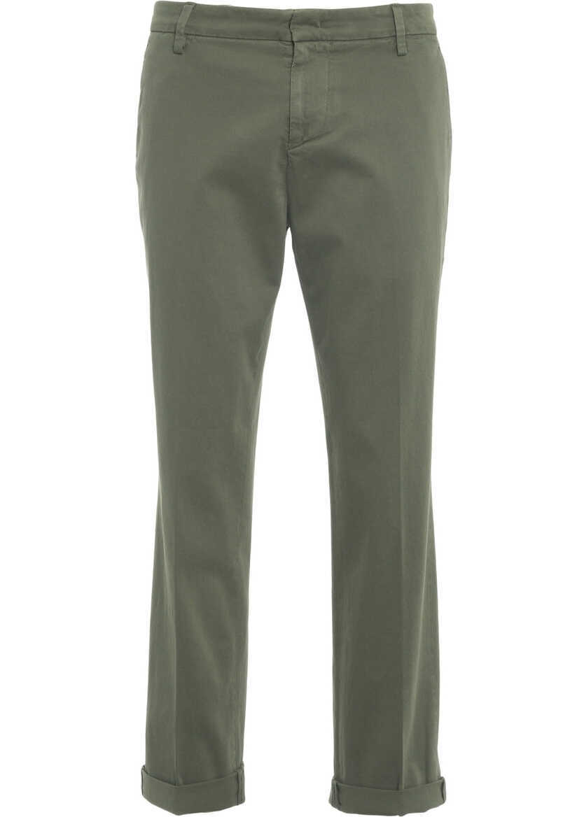 Pantaloni casual Dondup Chino pants Gaubert Green Barbati (BM 19030729) 1