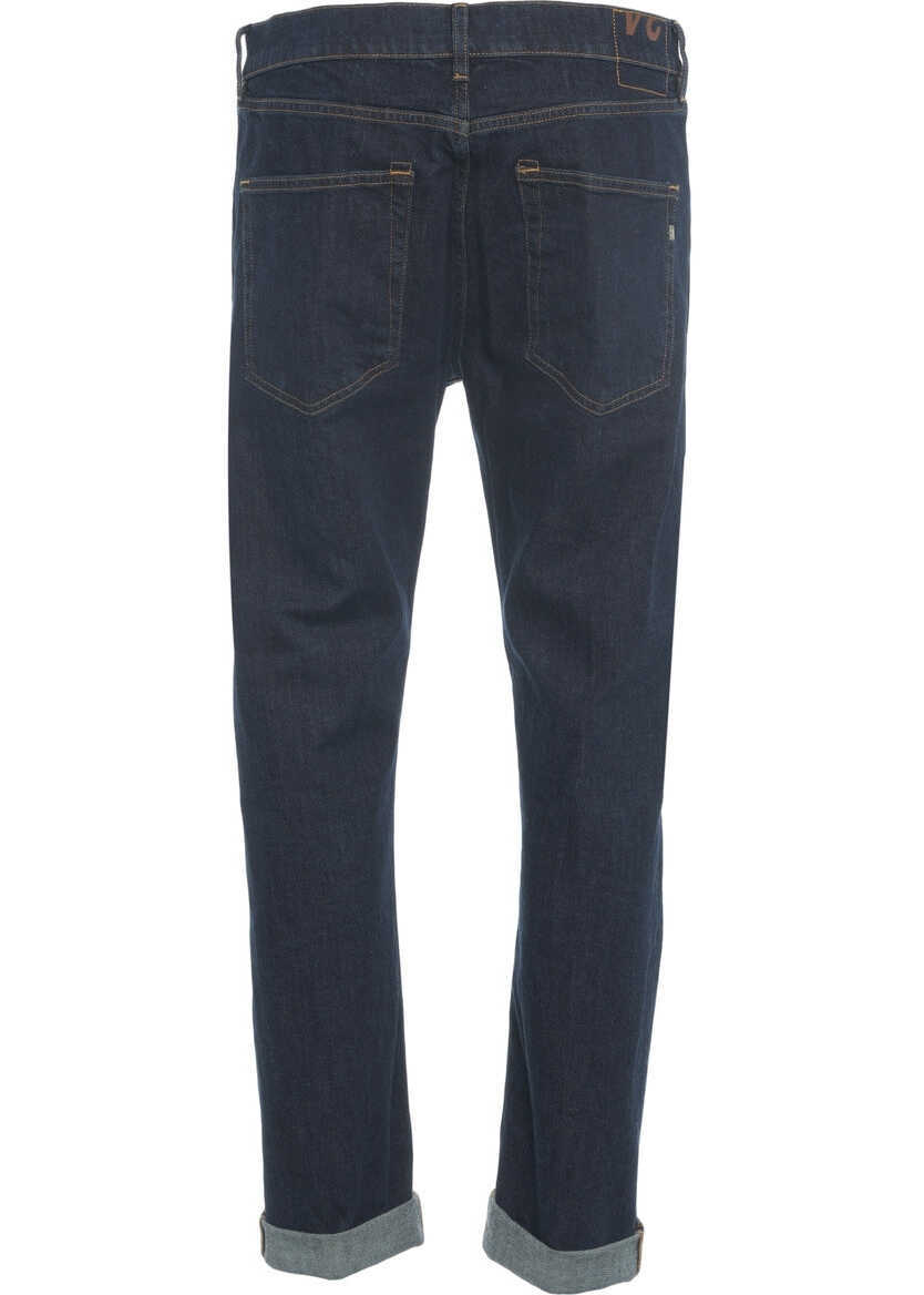Blugi slim fit Dondup Slim fit jeans Icon Blue Barbati (BM 19030750) 5