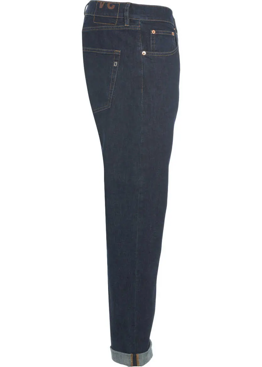 Blugi slim fit Dondup Slim fit jeans Icon Blue Barbati (BM 19030750) 7