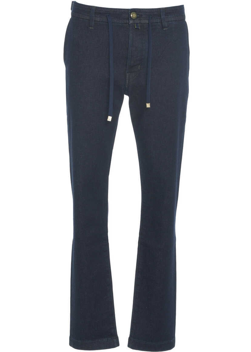 Blugi slim fit Jacob Cohen Jeans with drawstring Blue Barbati (BM 19030756) 2