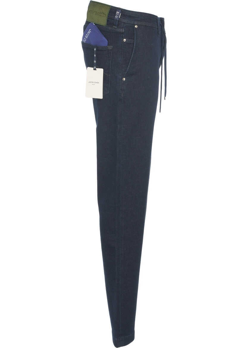 Blugi slim fit Jacob Cohen Jeans with drawstring Blue Barbati (BM 19030756) 3