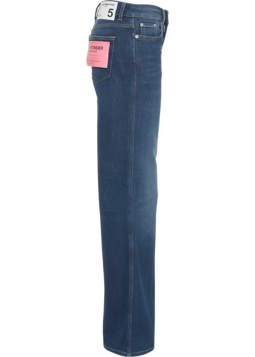 Blugi evazati Department Five Wide leg jeans Blue Femei (BM 19030768) 4