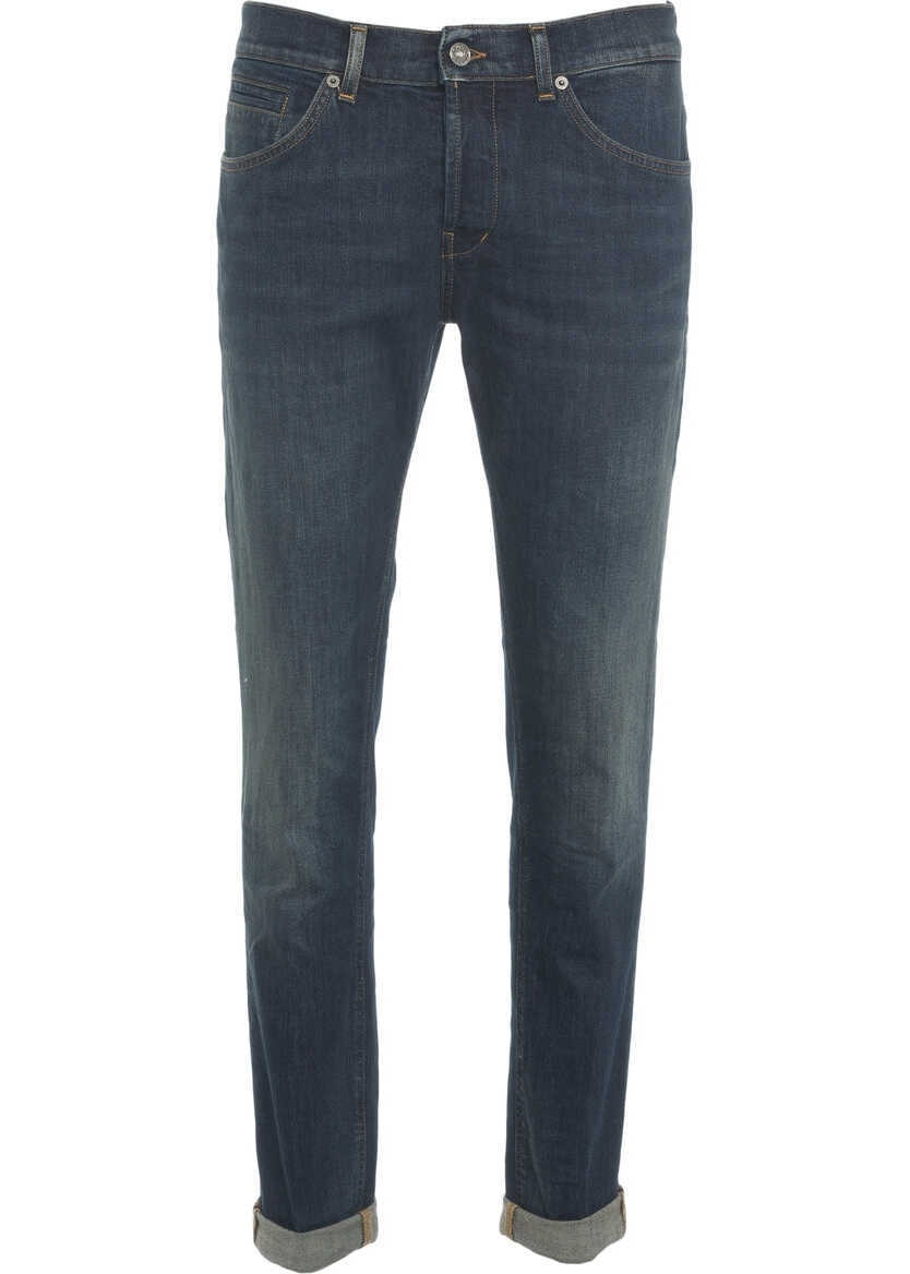 Blugi slim fit Dondup Slim fit jeans George Blue Barbati (BM 19030795) 2