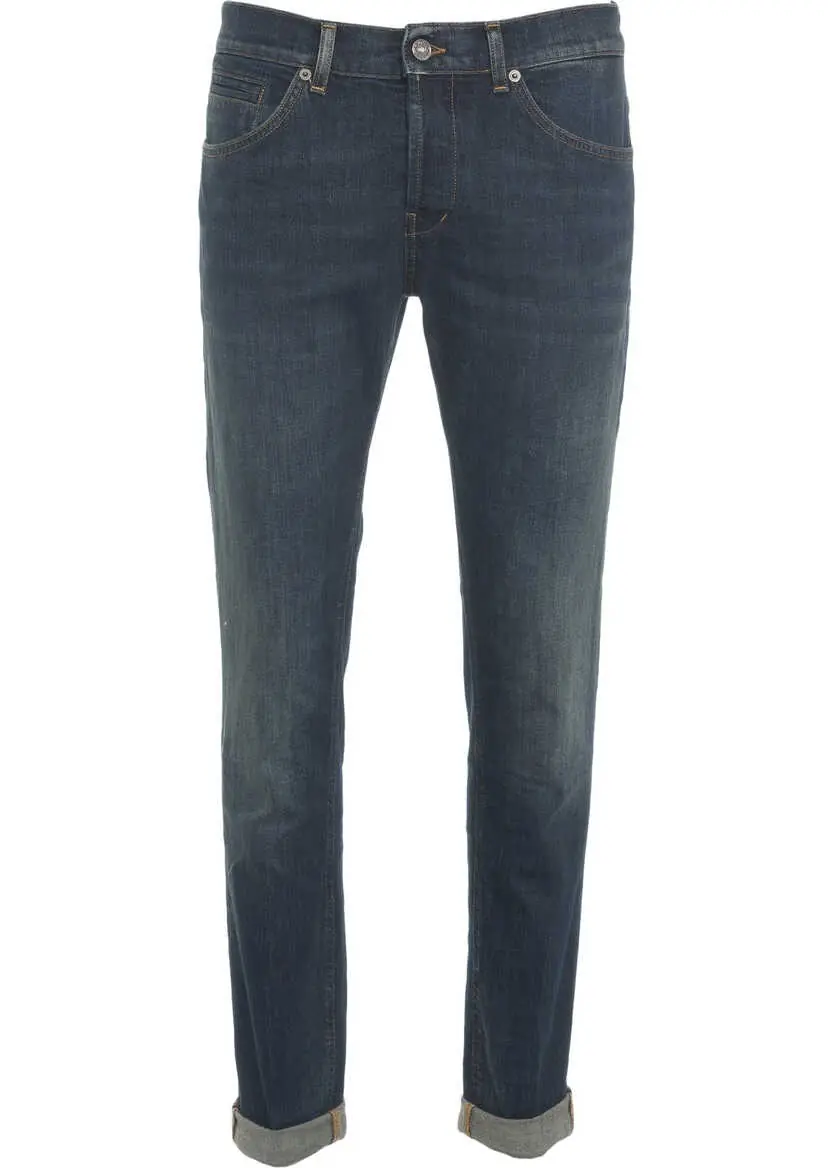 Blugi slim fit Dondup Slim fit jeans George Blue Barbati (BM 19030795) 5