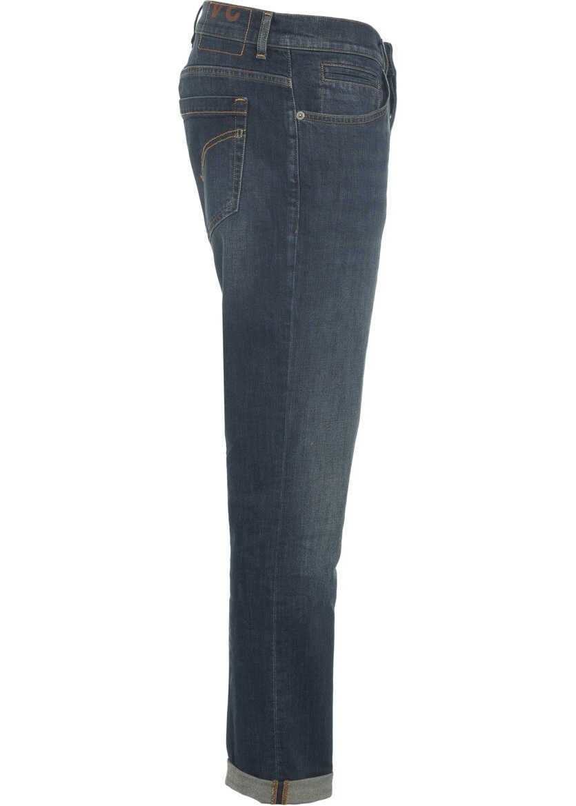 Blugi slim fit Dondup Slim fit jeans George Blue Barbati (BM 19030795) 6