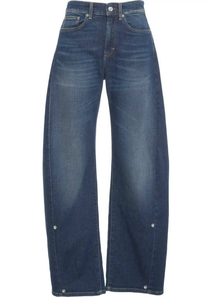 Blugi evazati Department Five Wide leg jeans Blue Femei (BM 19030810) 2