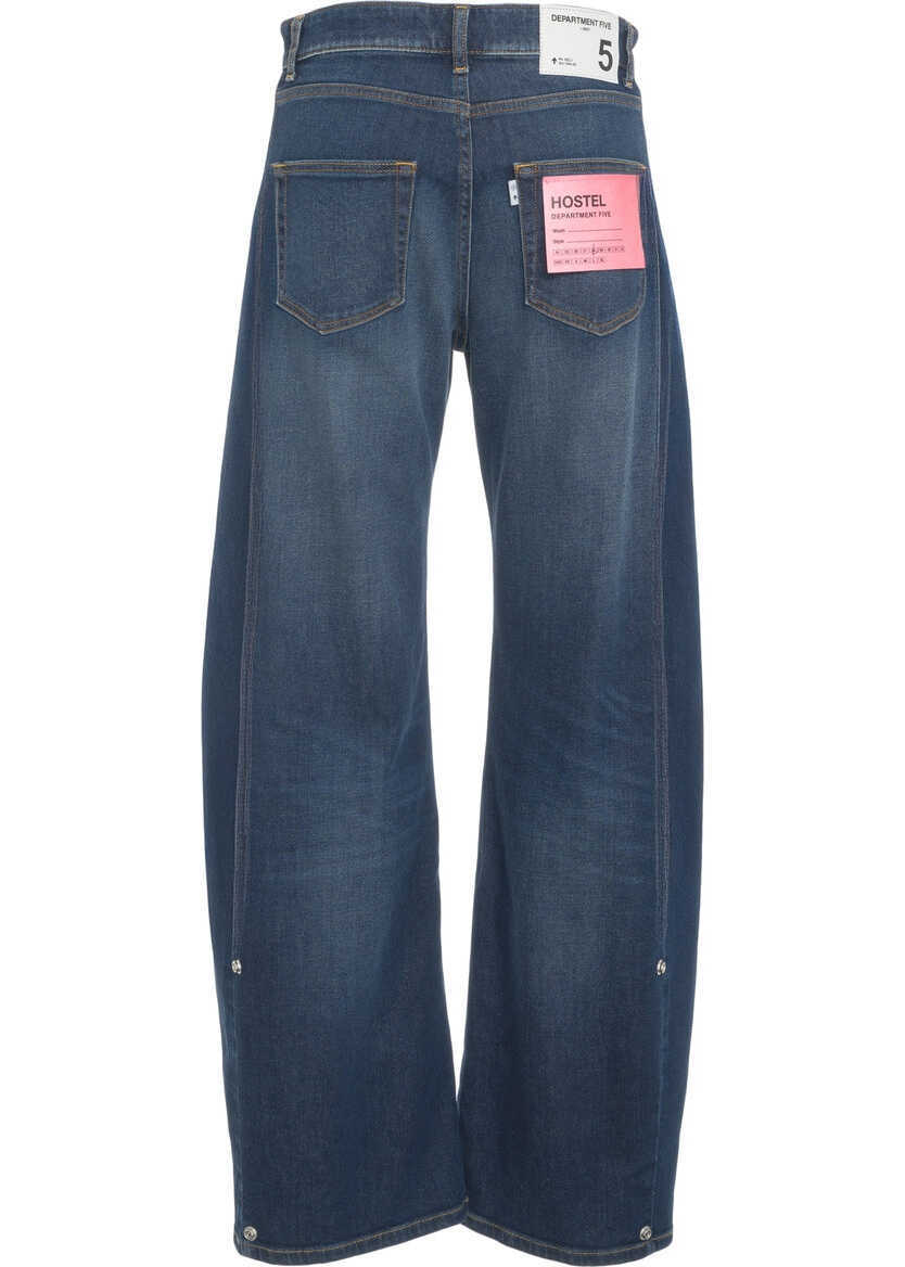 Blugi evazati Department Five Wide leg jeans Blue Femei (BM 19030810) 5