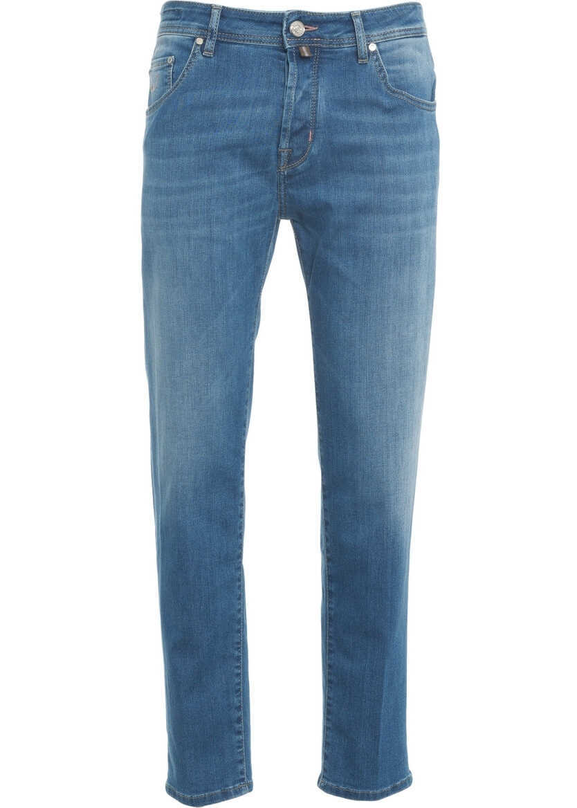 Blugi slim fit Jacob Cohen Slim fit jeans Scott Blue Barbati (BM 19030822) 2