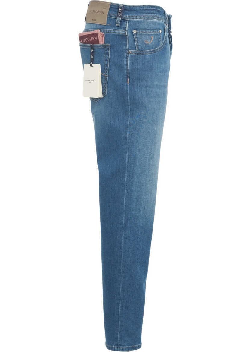 Blugi slim fit Jacob Cohen Slim fit jeans Scott Blue Barbati (BM 19030822) 3