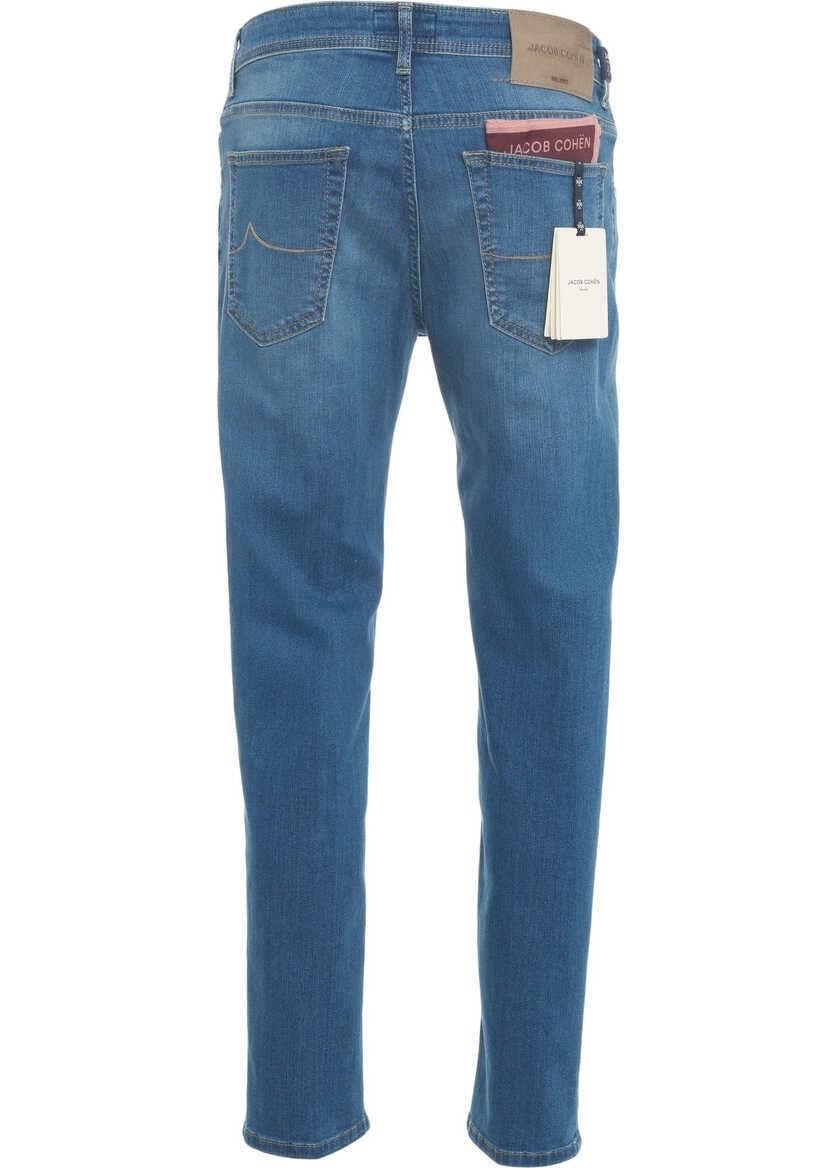 Blugi slim fit Jacob Cohen Slim fit jeans Scott Blue Barbati (BM 19030822) 4