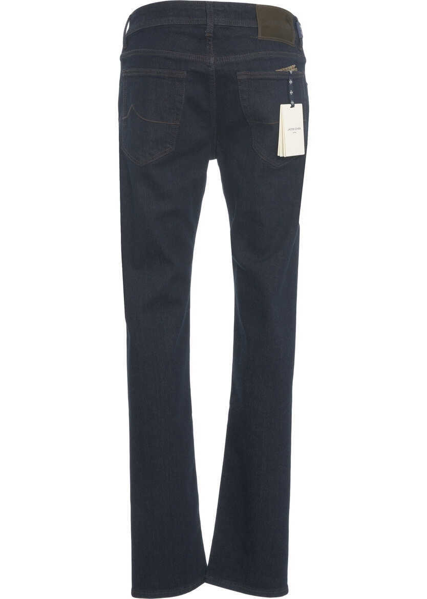 Blugi slim fit Jacob Cohen Slim fit jeans Bard Blue Barbati (BM 19030825) 4