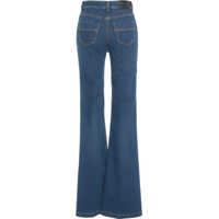 Blugi evazati Dama - Blugi evazati Elisabetta Franchi Jeans with decorative buttons Blue Femei (BM 19030831) - B-mall.ro