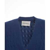 Pulovere AMARANTO pentru Barbati - Cardigane AMARANTO Cardigan with cable knit pattern White Barbati (BM 19030852) - B-mall.ro