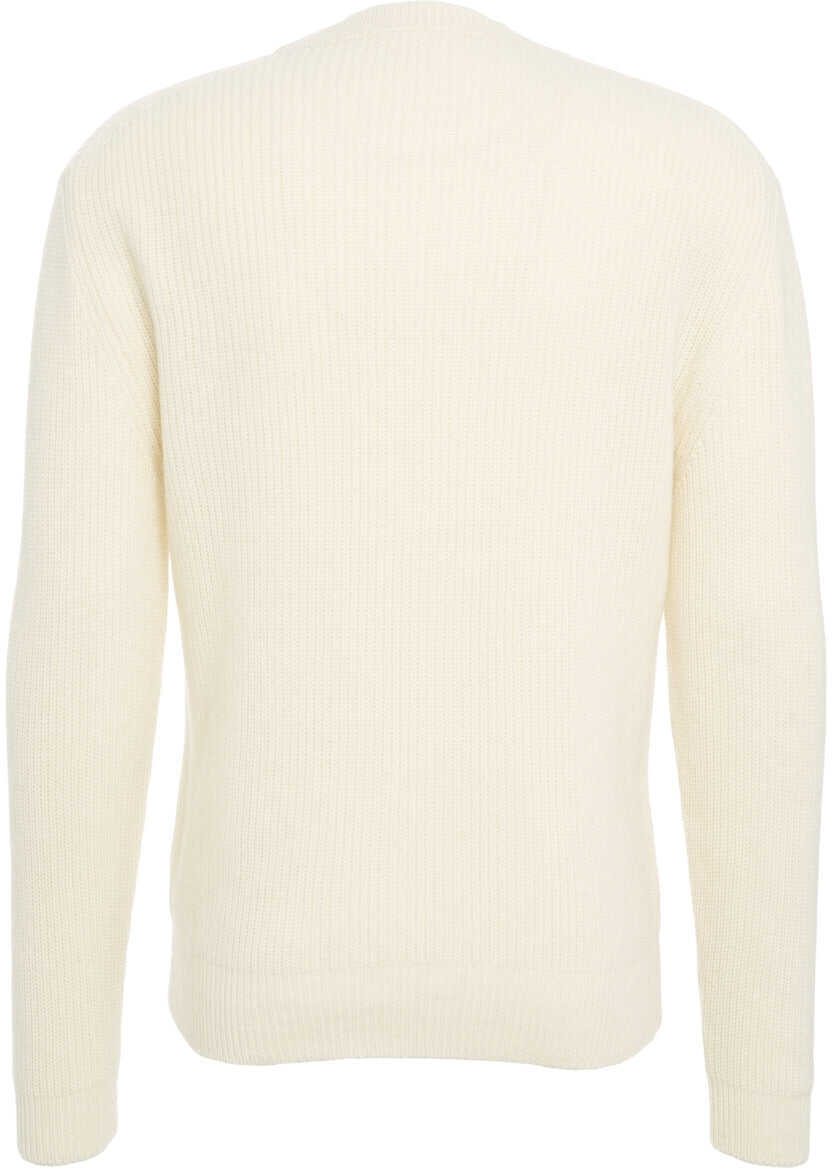 Pulovere Daniele Fiesoli Ribbed sweater White Barbati (BM 19030861) 3