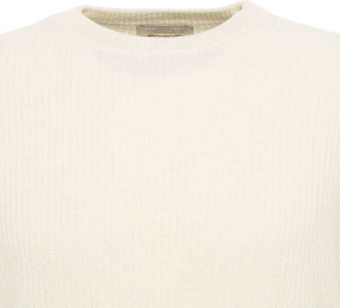 Pulovere Daniele Fiesoli Ribbed sweater White Barbati (BM 19030861) 4