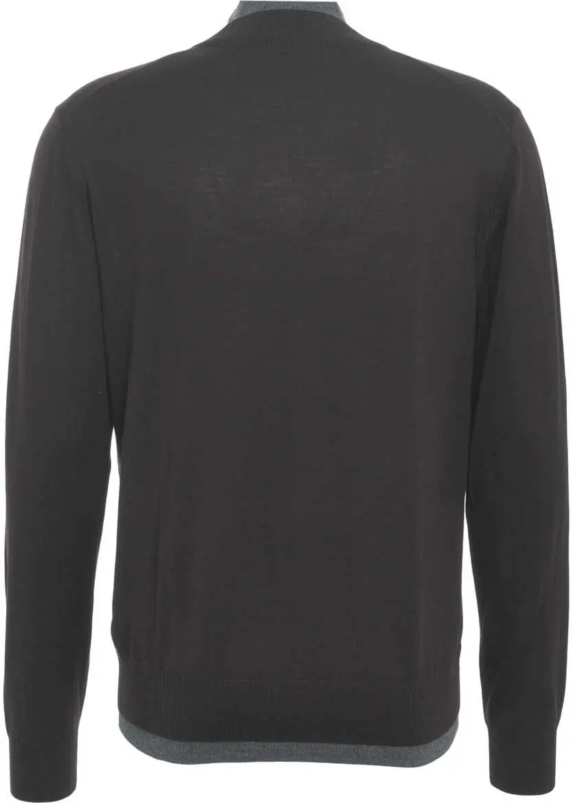 Pulovere Paolo Pecora Knit sweater with V-neck Brown Barbati (BM 19030864) 5