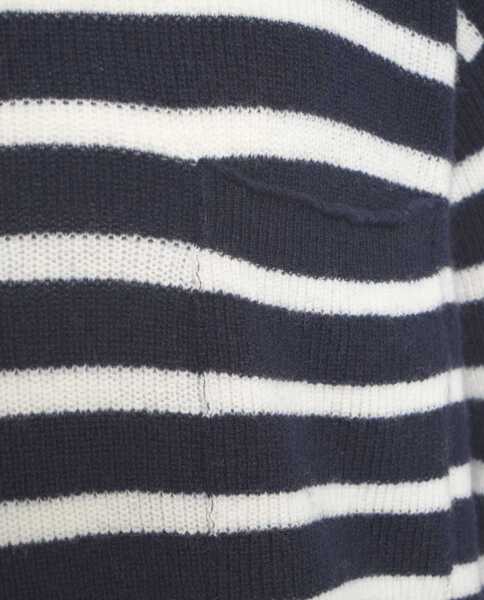 Pulovere AMARANTO Knit sweater with stripes Blue Barbati (BM 19030873) 5