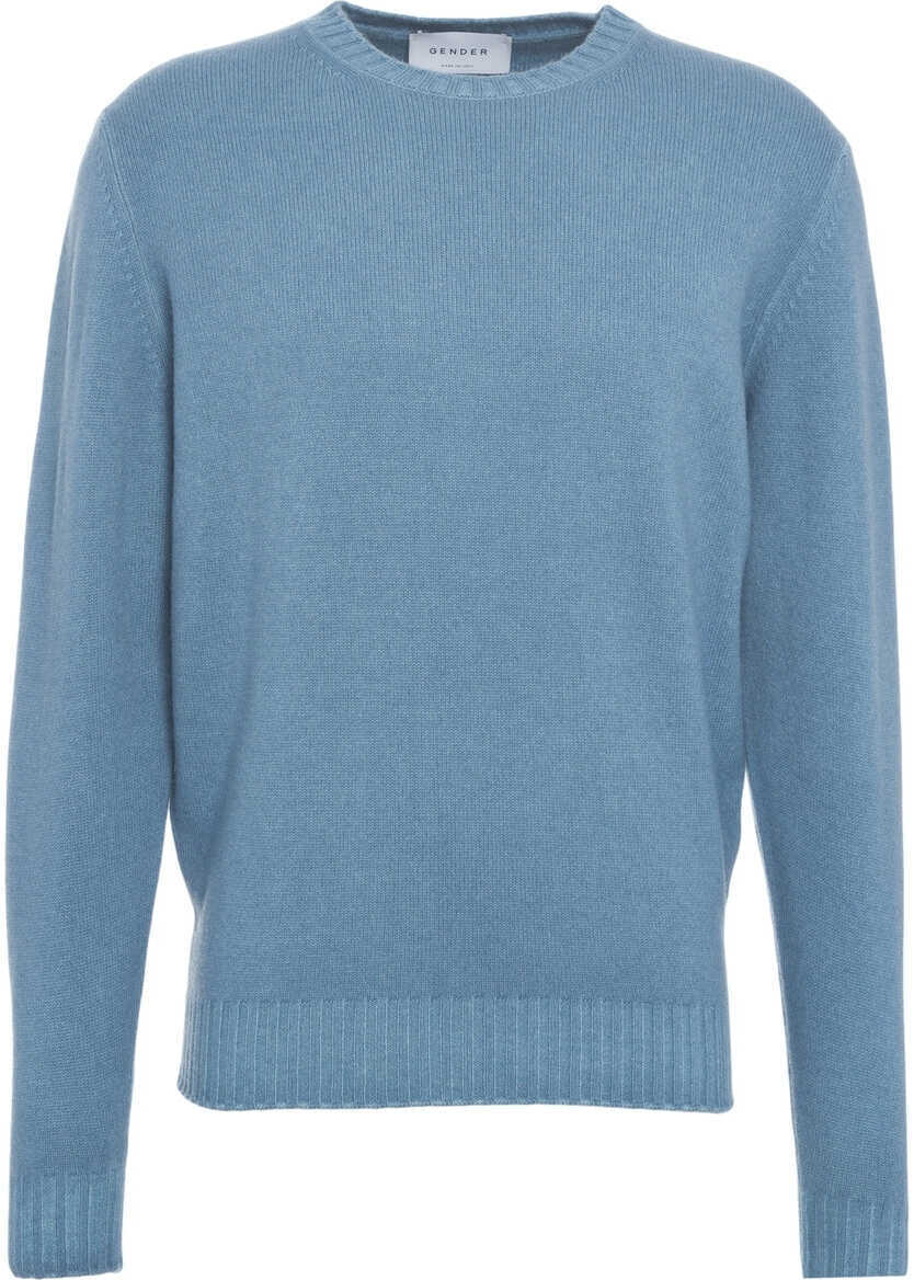 Pulovere Gender Crew neck sweater Blue Barbati (BM 19030891) 2