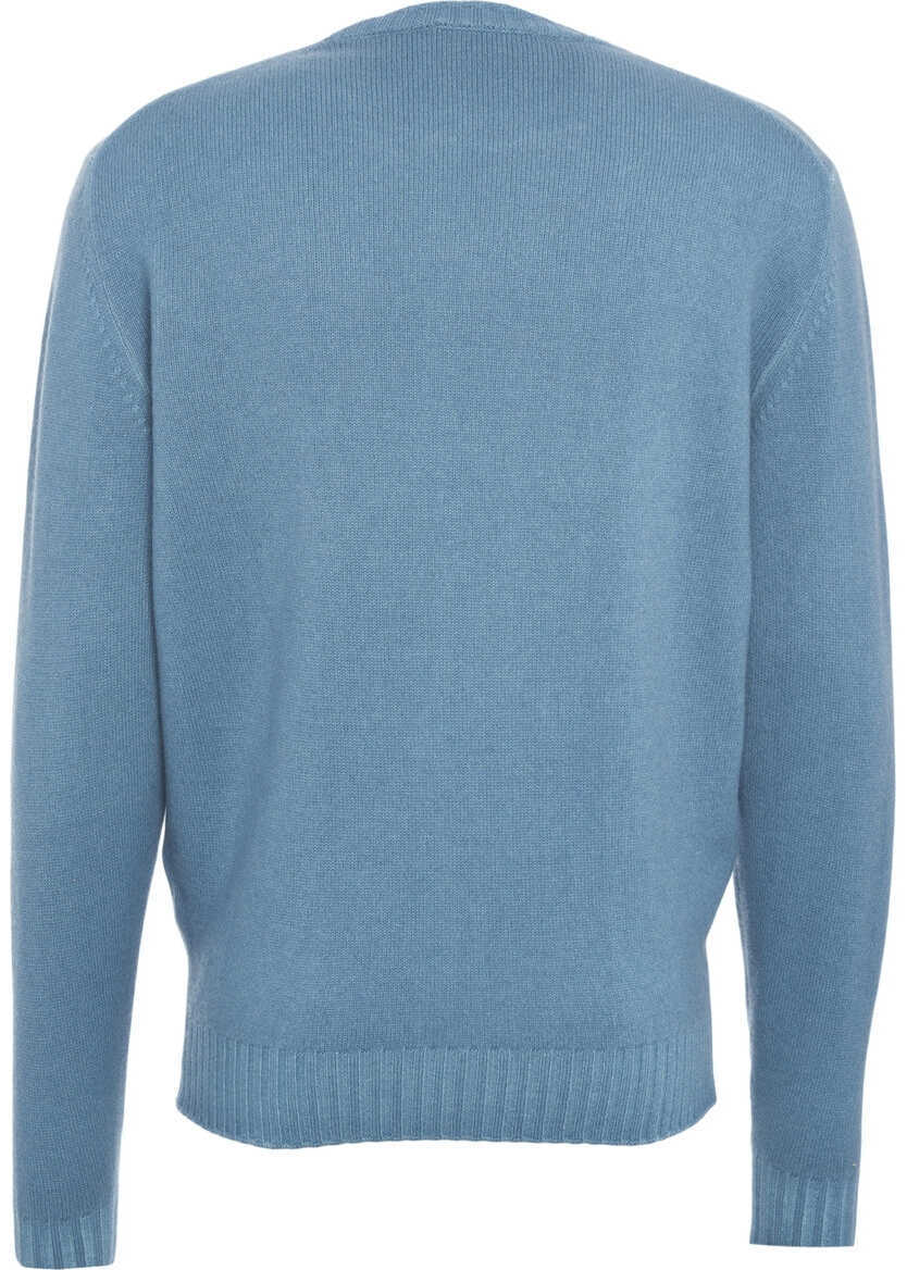 Pulovere Gender Crew neck sweater Blue Barbati (BM 19030891) 3