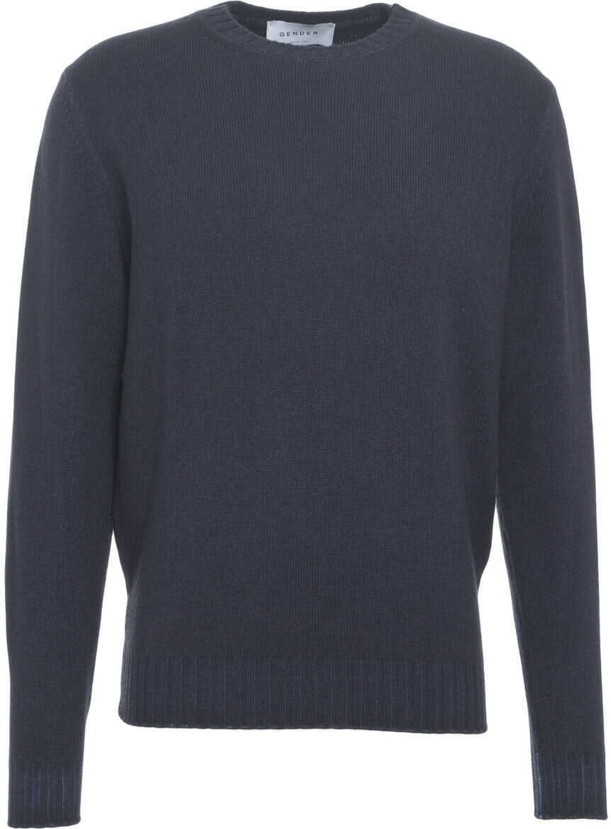 Pulovere Gender Crew neck sweater Blue Barbati (BM 19030891) 2