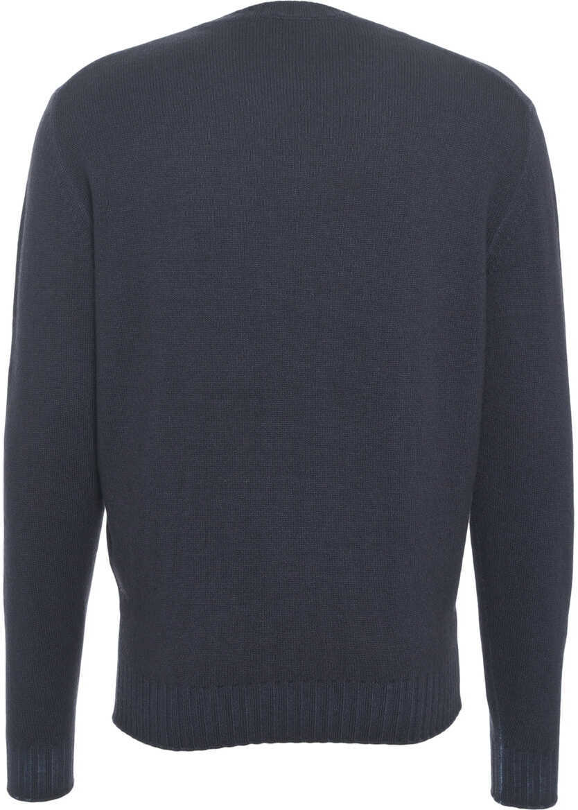 Pulovere Gender Crew neck sweater Blue Barbati (BM 19030891) 4