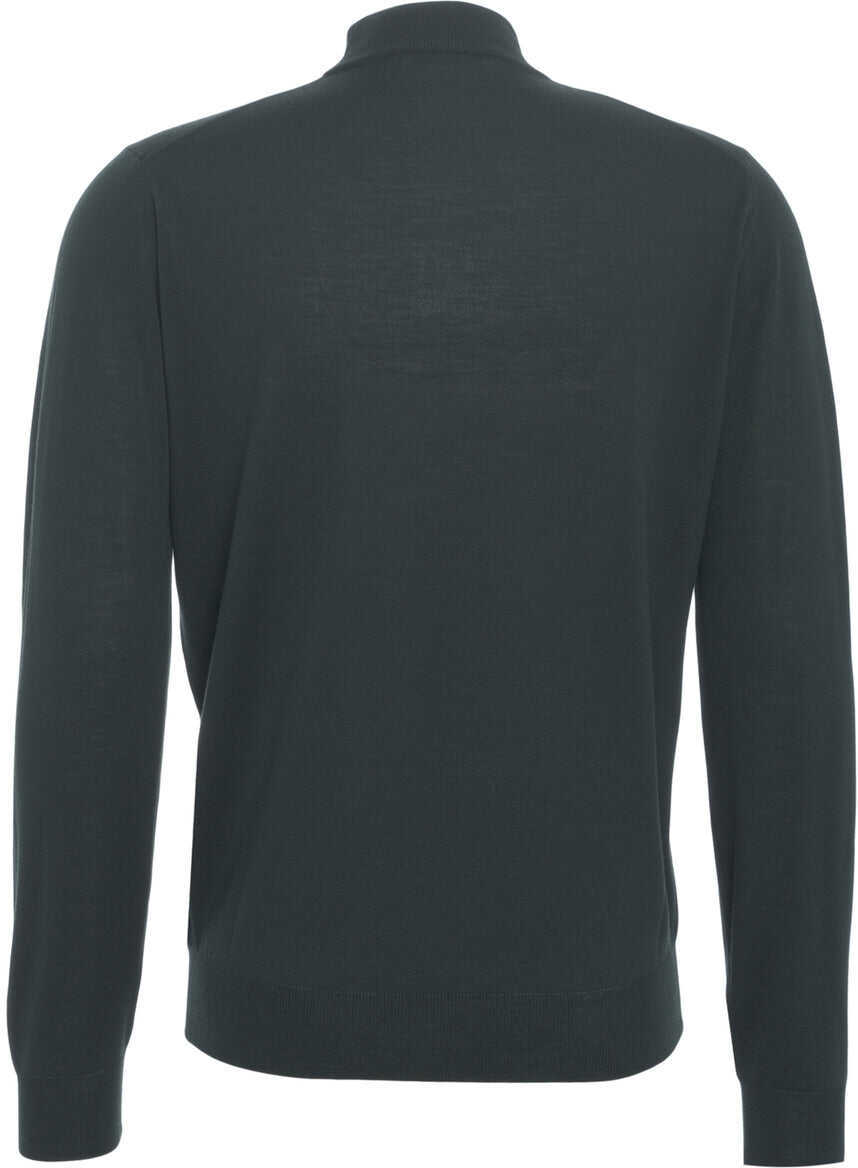 Pulovere Gender Knit sweater with high collar Green Barbati (BM 19030897) 4