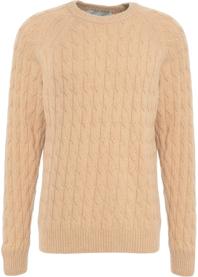 Pulovere AMARANTO Knitted sweater with cable knit pattern Beige Barbati (BM 19030900) 2