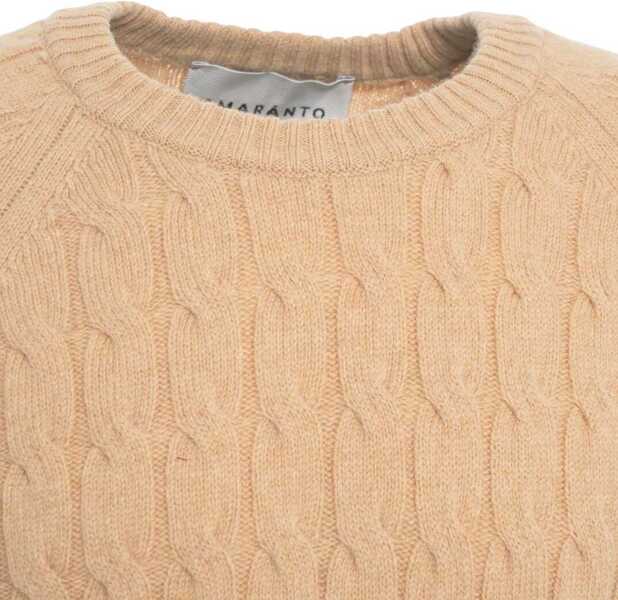Pulovere AMARANTO Knitted sweater with cable knit pattern Beige Barbati (BM 19030900) 4