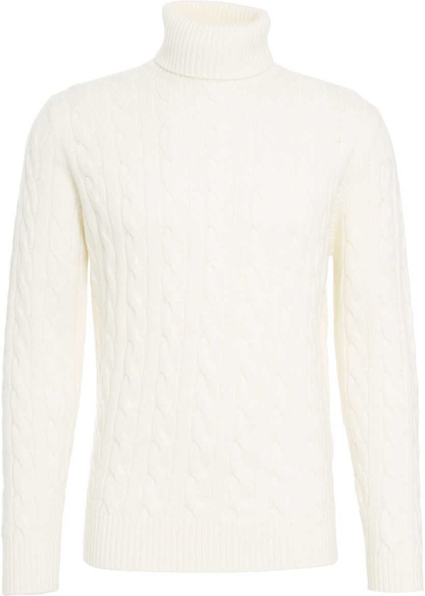 Pulovere Kangra Cable knit turtleneck sweater Beige Barbati (BM 19030903) 2