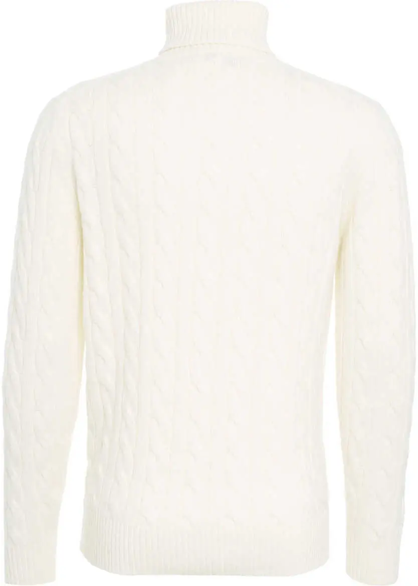 Pulovere Kangra Cable knit turtleneck sweater Beige Barbati (BM 19030903) 3