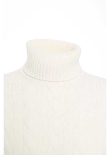 Pulovere Kangra Cable knit turtleneck sweater Beige Barbati (BM 19030903) 4