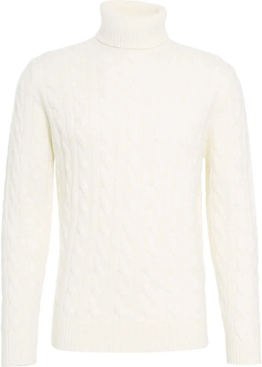 Pulovere Kangra Cable knit turtleneck sweater Beige Barbati (BM 19030903) 1