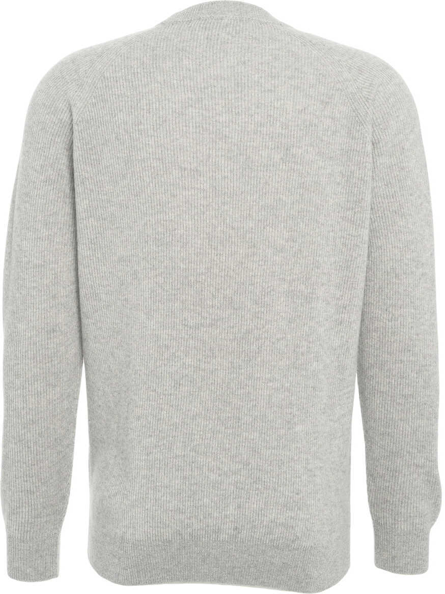Pulovere Gender Ribbed sweater Grey Barbati (BM 19030906) 7