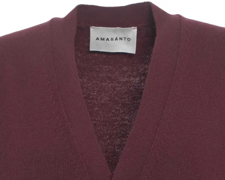 Pulovere casual AMARANTO Knitted vest with V-neck Purple Barbati (BM 19030918) 4
