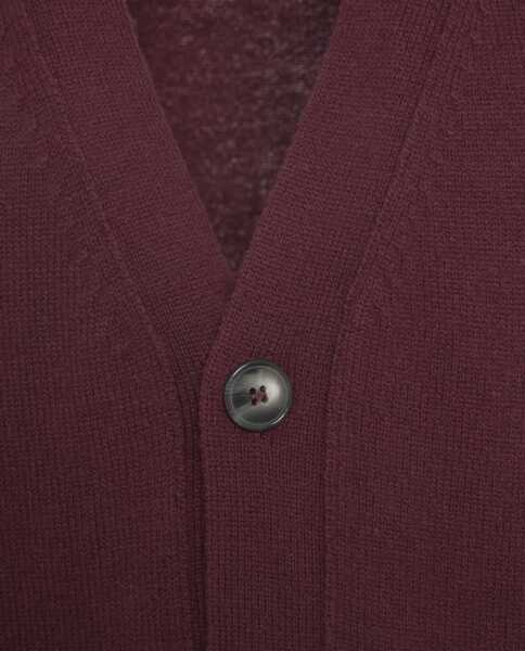 Pulovere casual AMARANTO Knitted vest with V-neck Purple Barbati (BM 19030918) 5