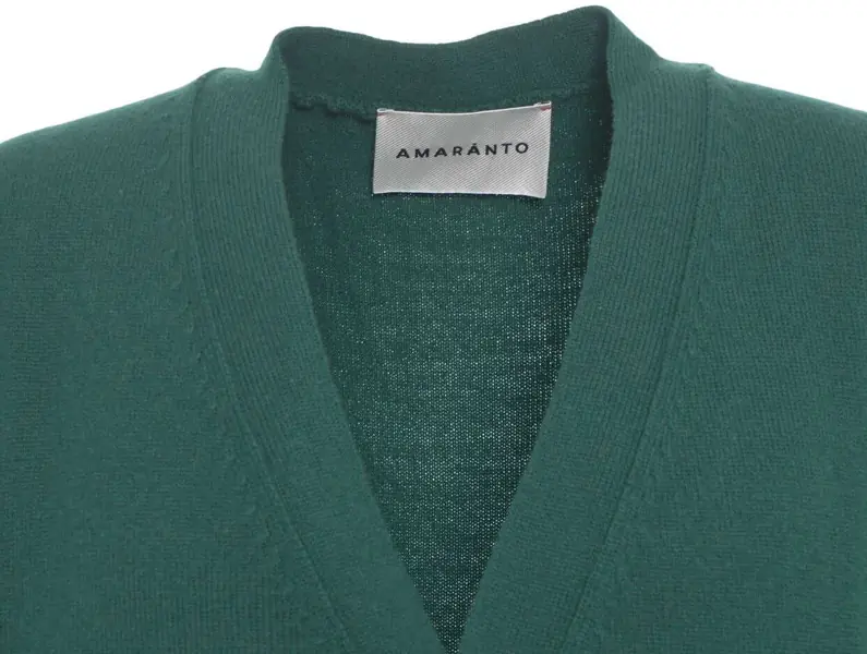 Pulovere casual AMARANTO Knitted vest with V-neck Green Barbati (BM 19030918) 6
