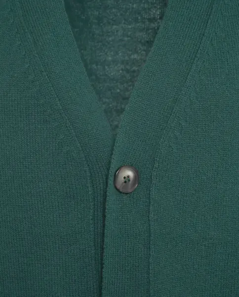 Pulovere casual AMARANTO Knitted vest with V-neck Green Barbati (BM 19030918) 7