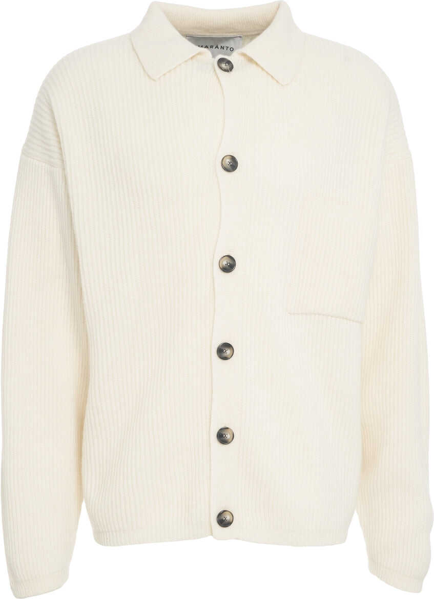 Cardigane AMARANTO Ribbed cardigan White Barbati (BM 19030921) 2