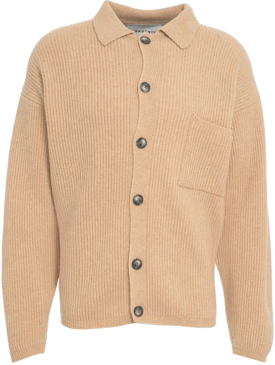 Cardigane AMARANTO Ribbed cardigan Beige Barbati (BM 19030921) 2