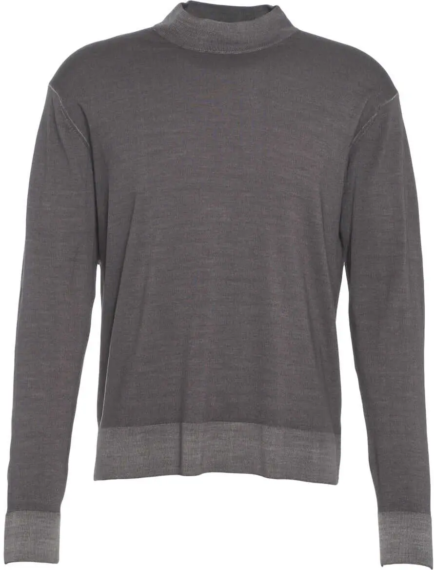 Pulovere Paolo Pecora Mock neck sweater Grey Barbati (BM 19030939) 2